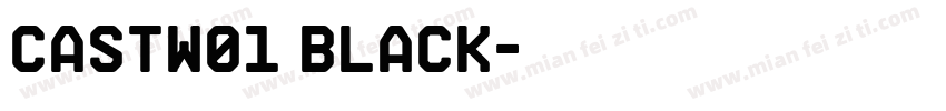 CastW01 Black字体转换